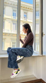 Jeans Denim Flower