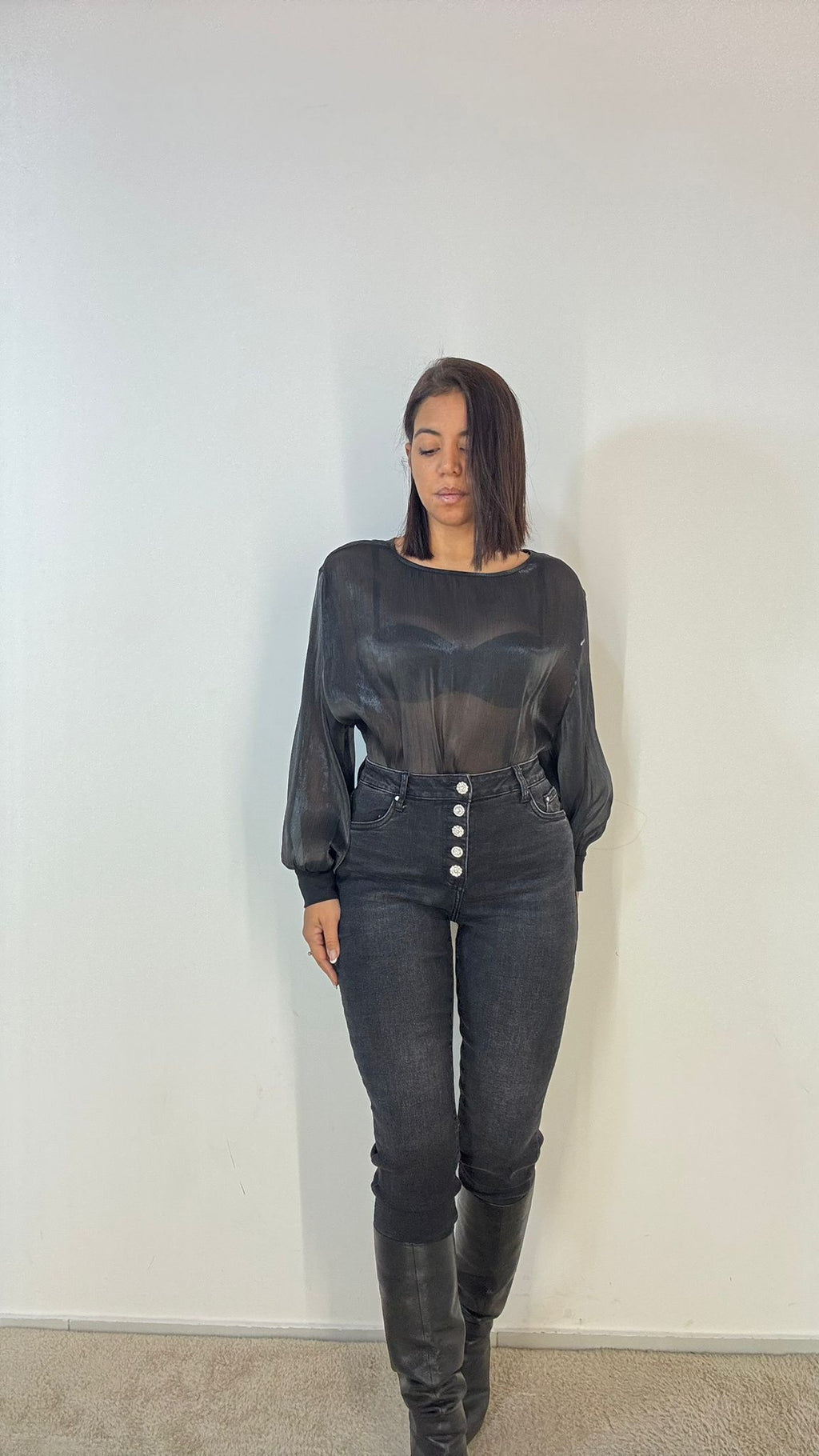 Jeans Jewel Black 7649