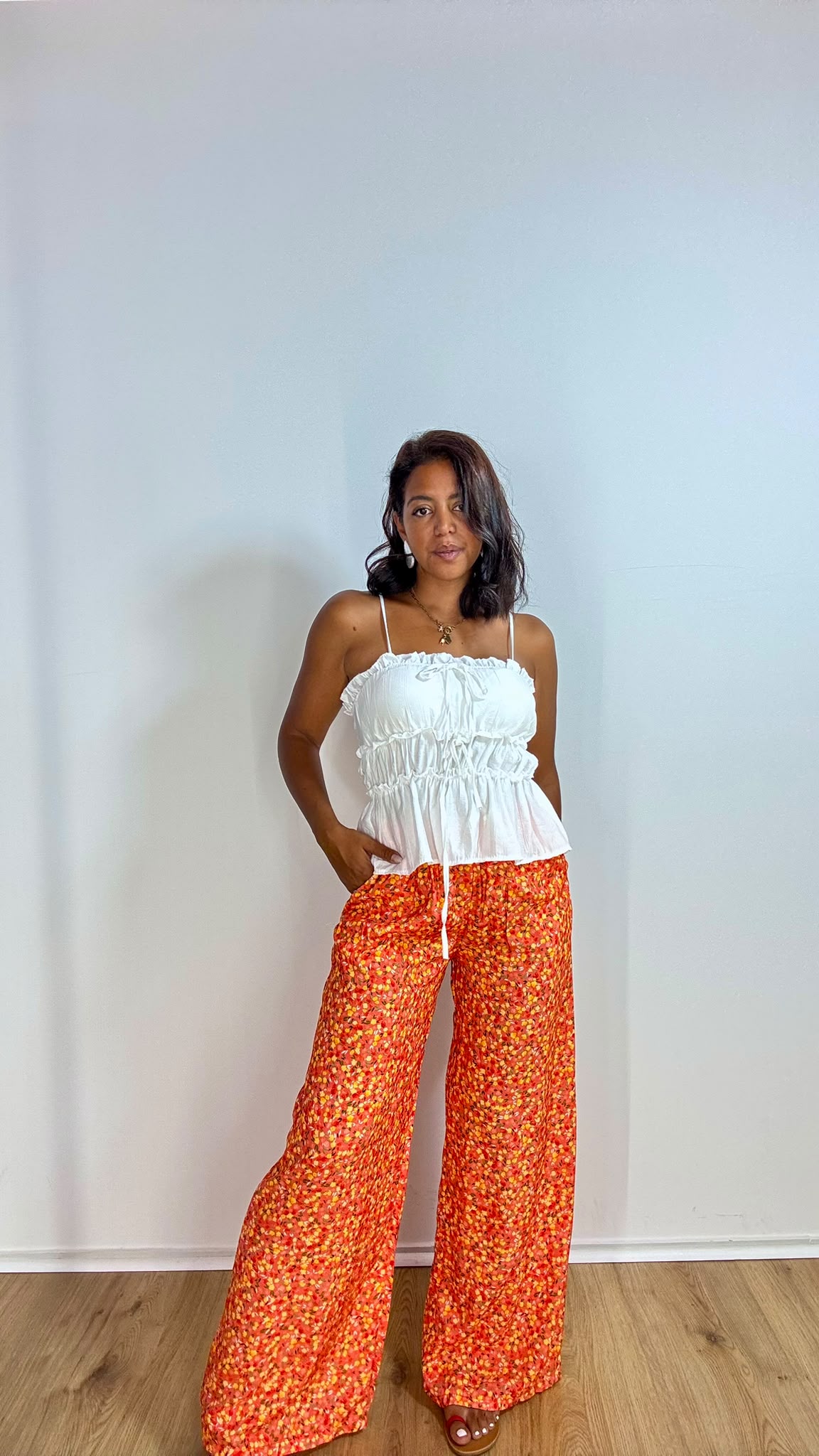 Pantaloni fiorati