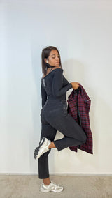 Jeans Mom Black
