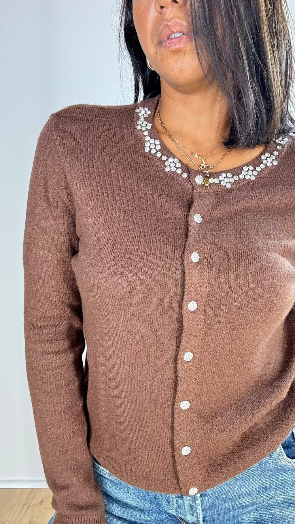 Cardigan fiori