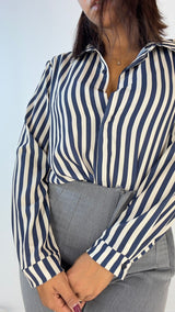 Camicia Satin Righe