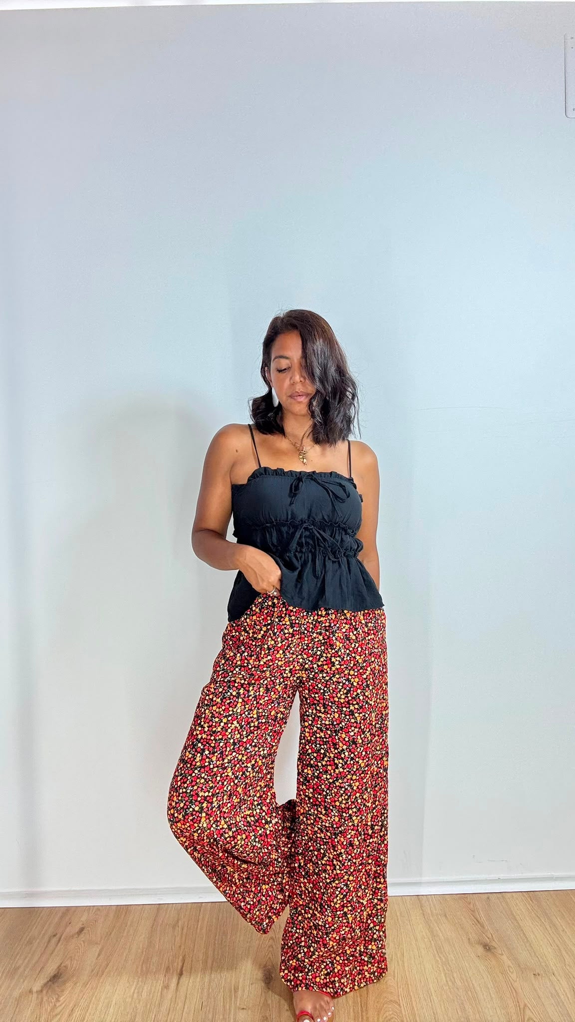 Pantaloni fiorati