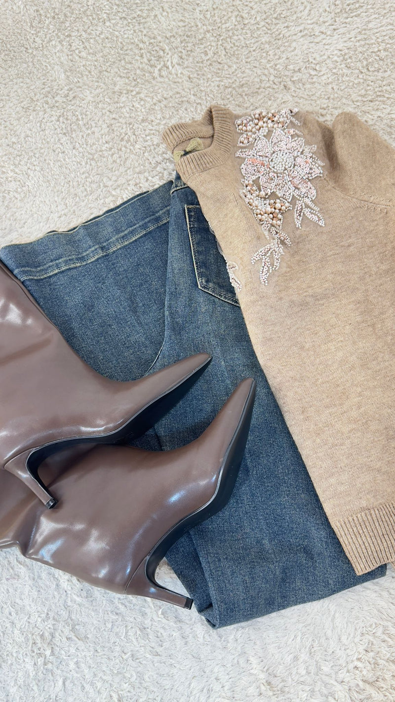 Stivali Ecopelle Choco