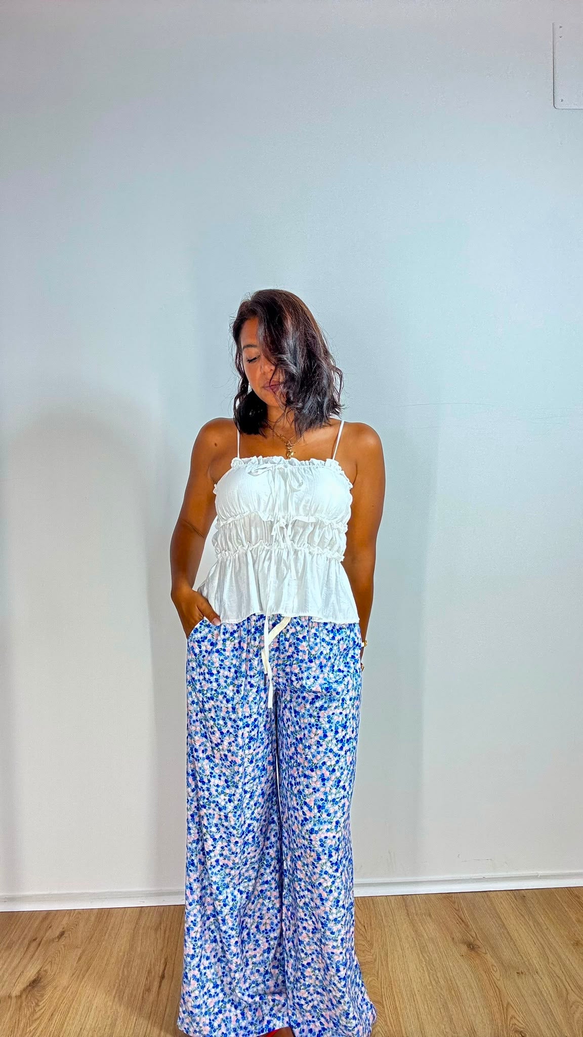 Pantaloni fiorati
