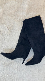 Stivali Camoscio Nero