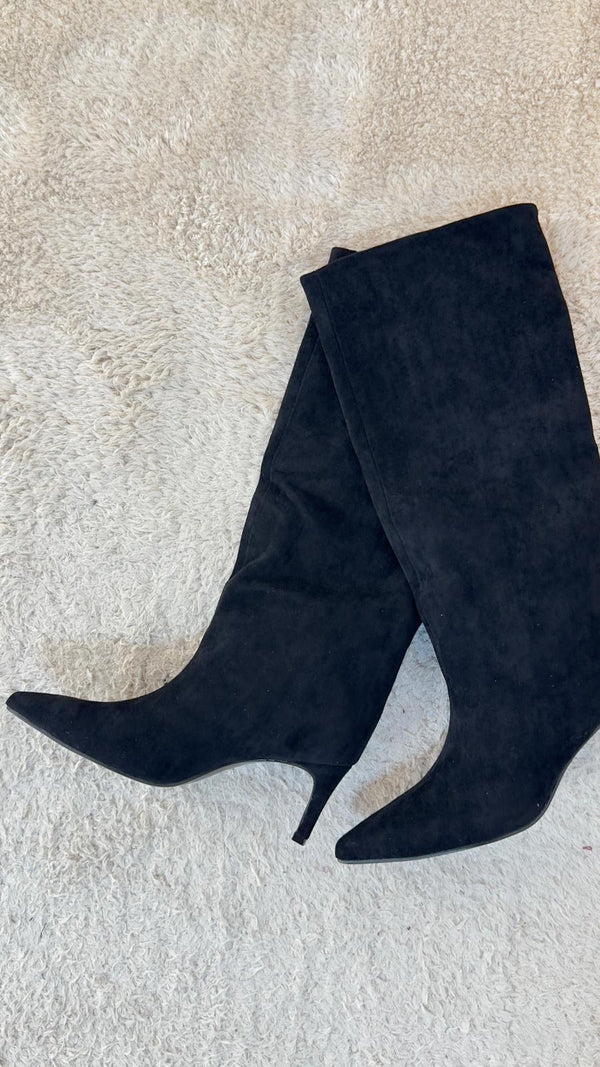 Stivali Camoscio Nero