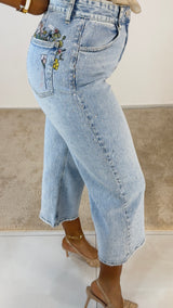 Jeans FlorealStrass