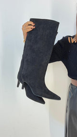 Stivali Camoscio Nero