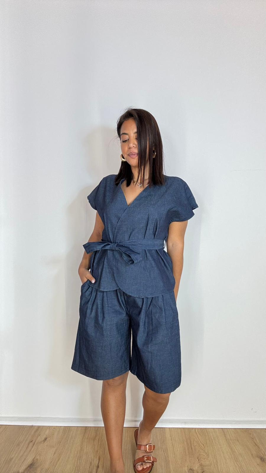 Coordinato Bermuda Denim