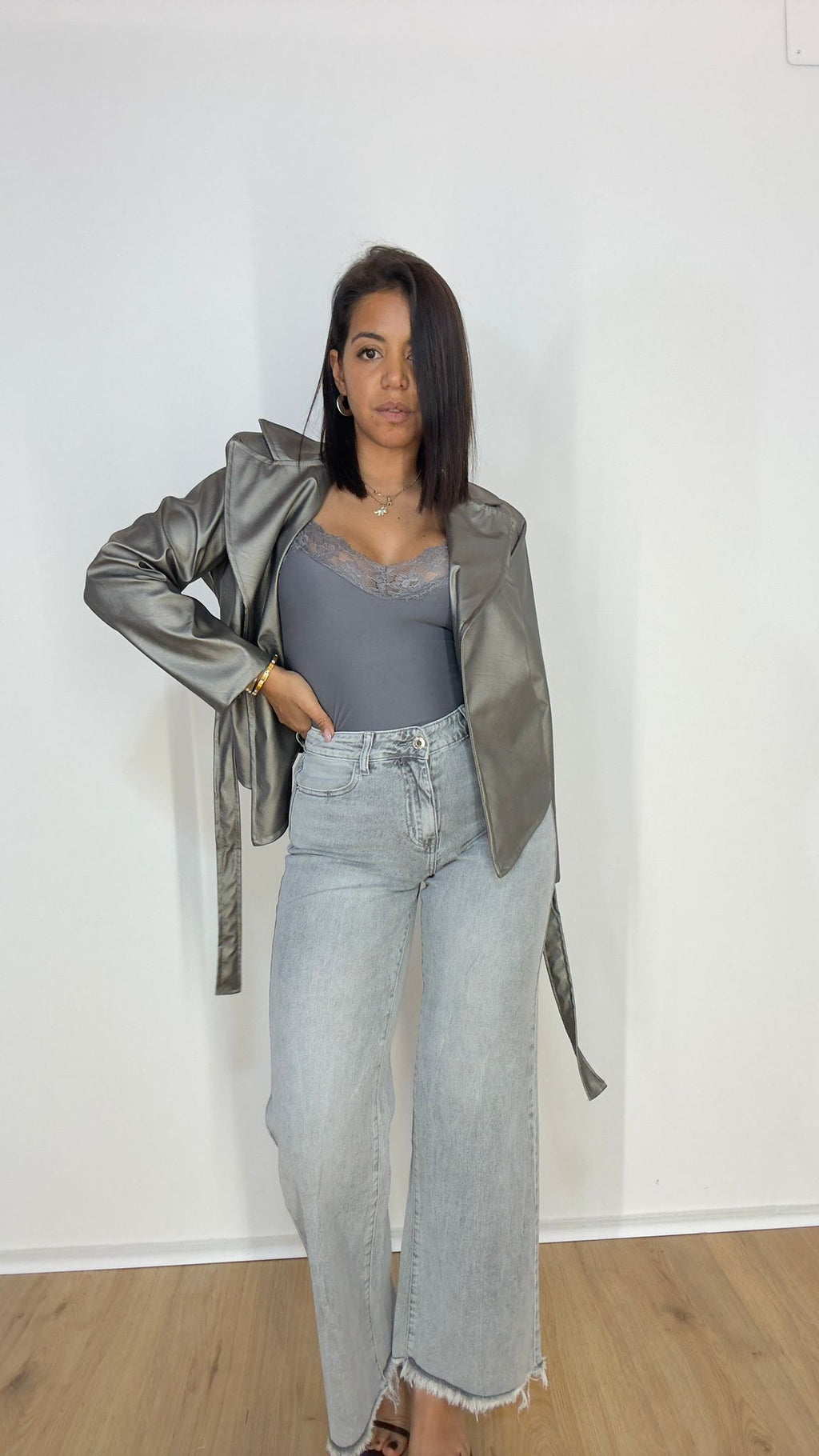 Jeans LWS Grey palazzo
