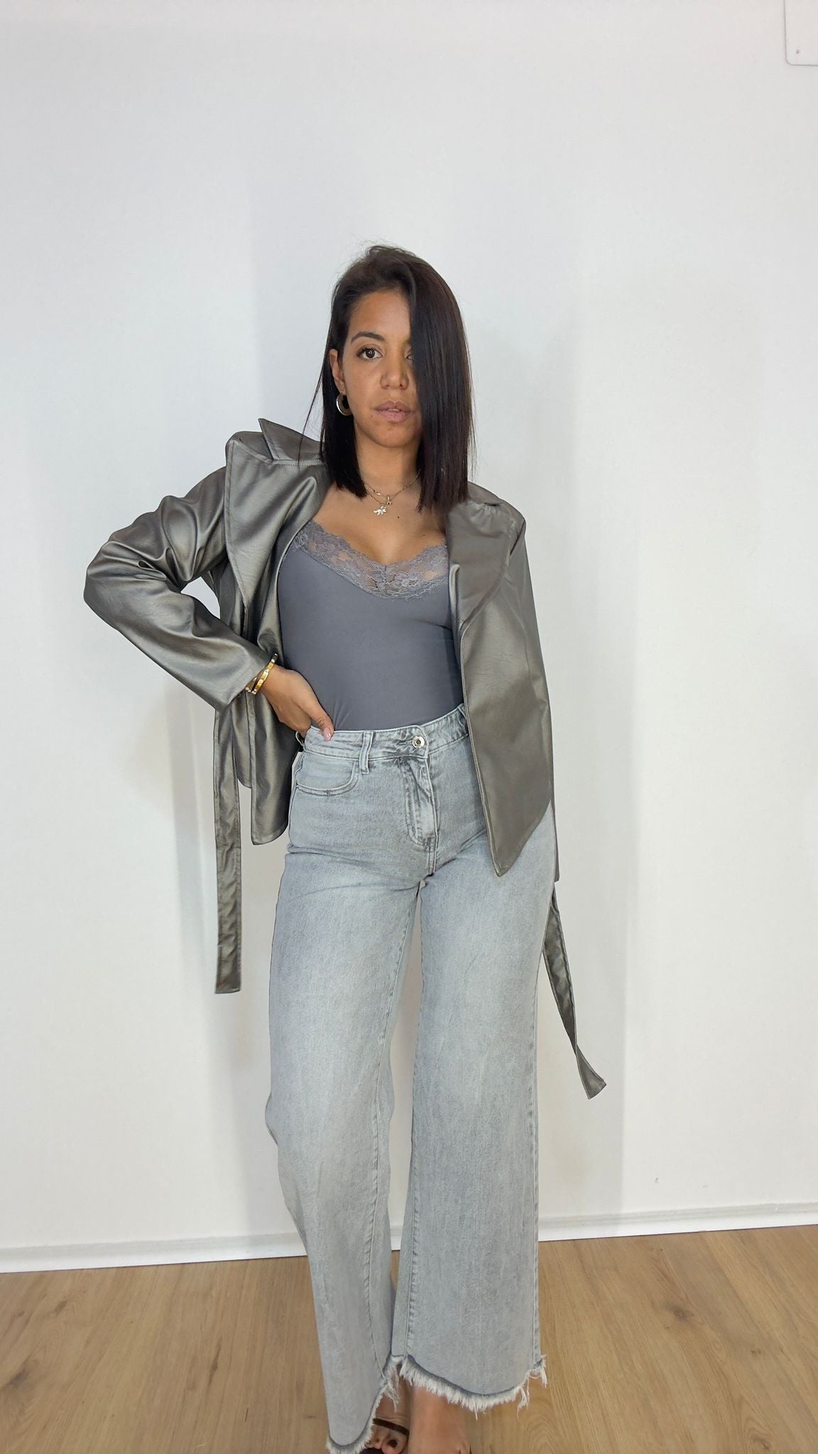 Jeans LWS Grey palazzo