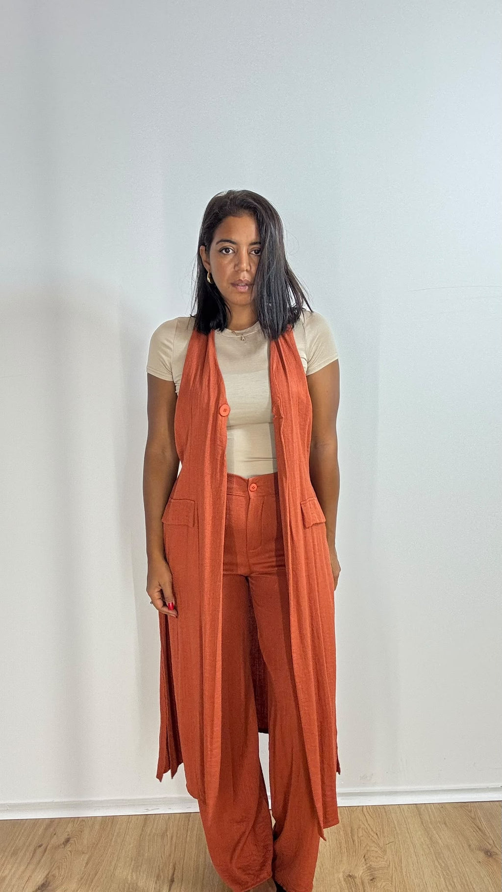 Coordinato Gilet Lungo