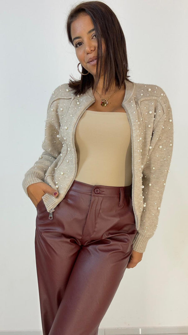 Pull zip perle
