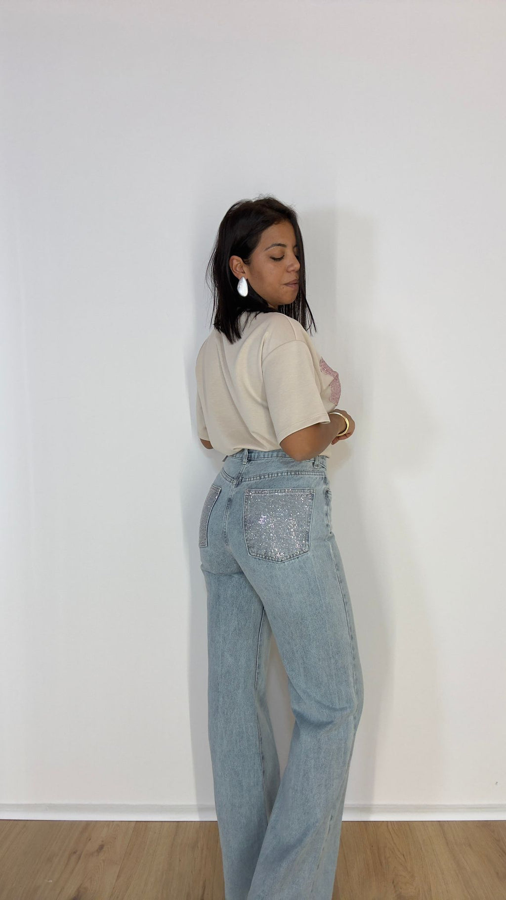 Jeans Tasca strass 8673