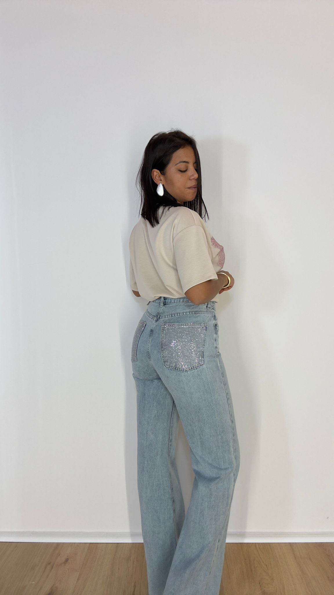 Jeans Tasca strass 8673