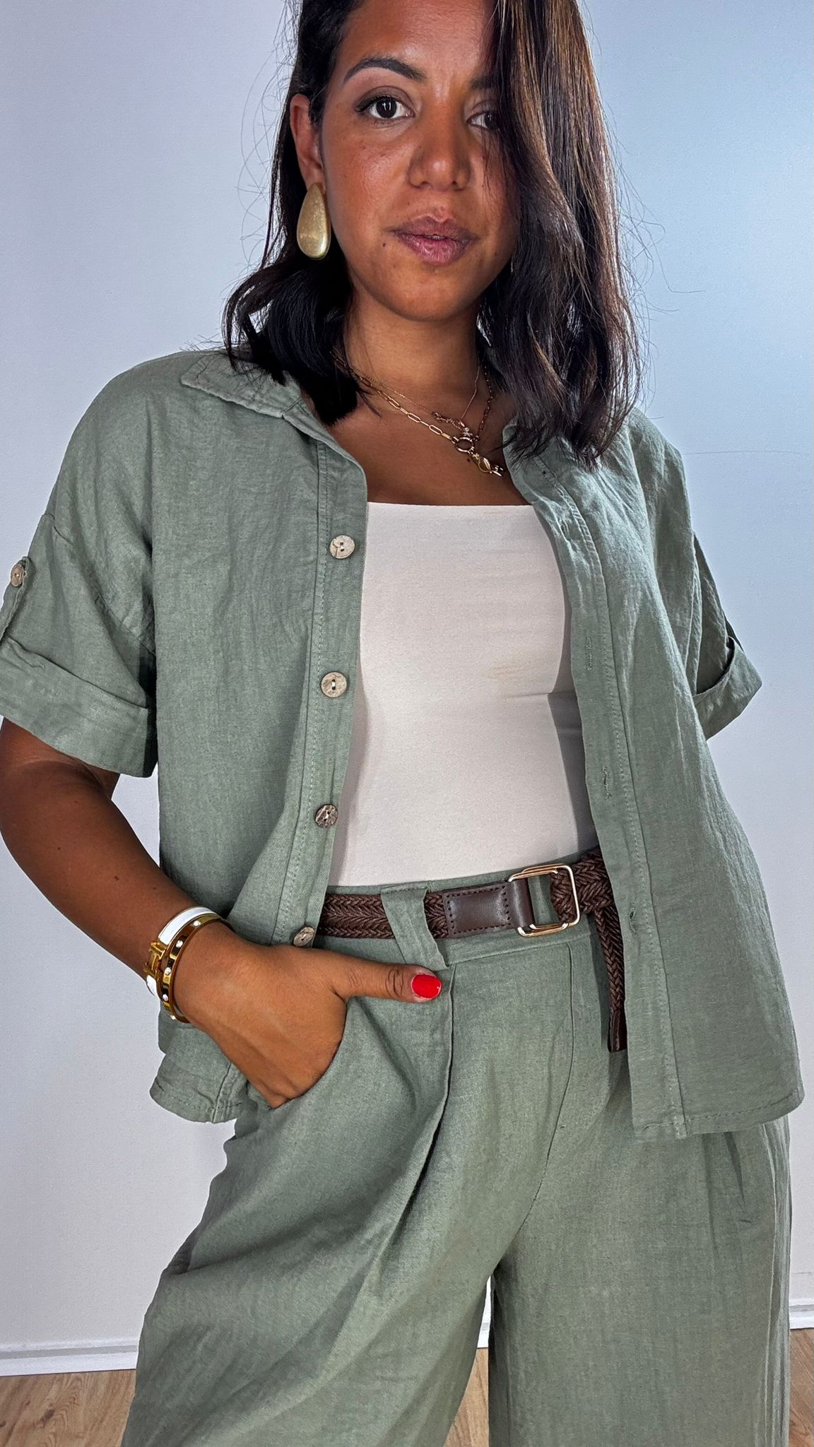 Camicia 100% Lino