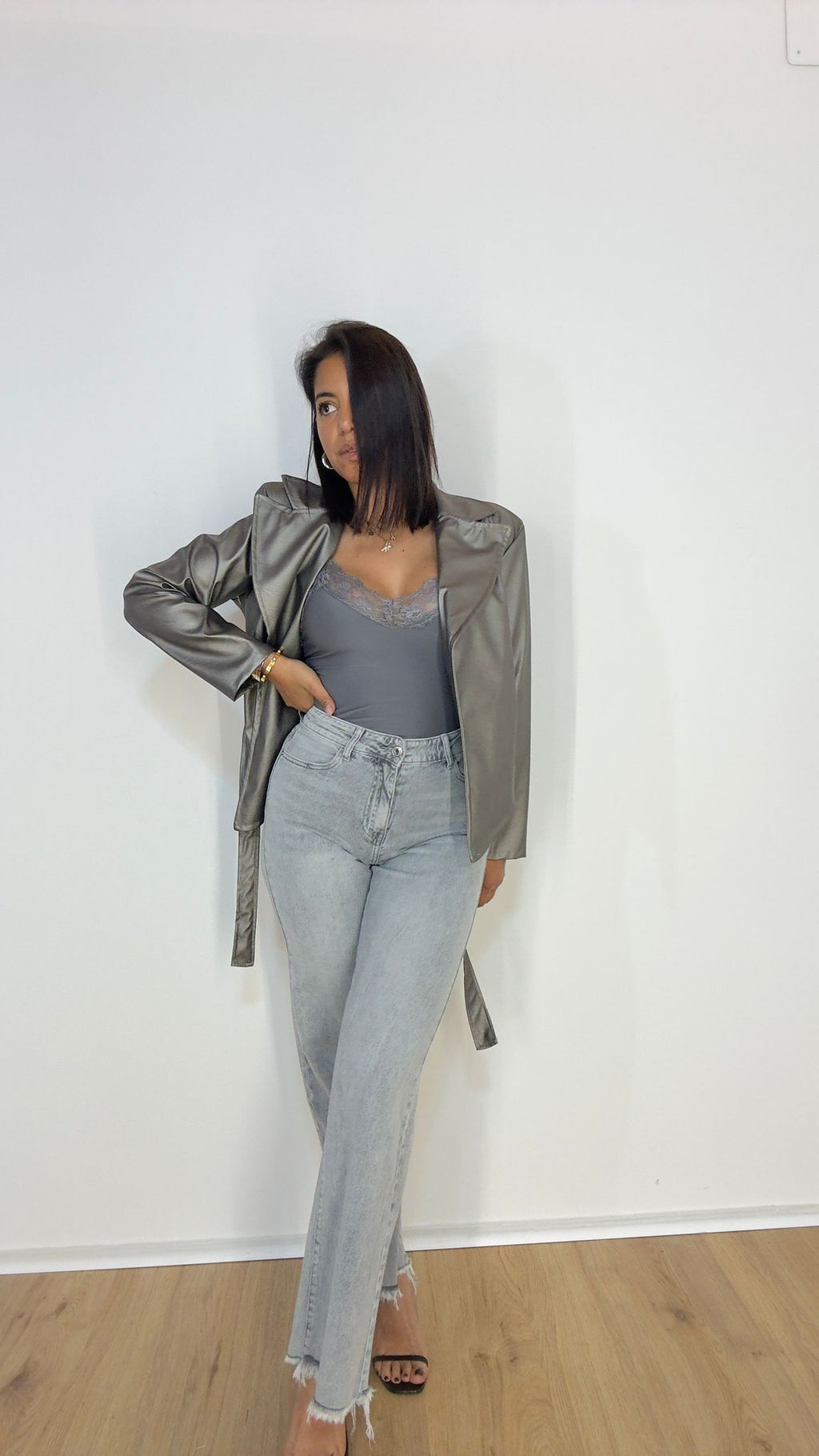 Jeans LWS Grey palazzo