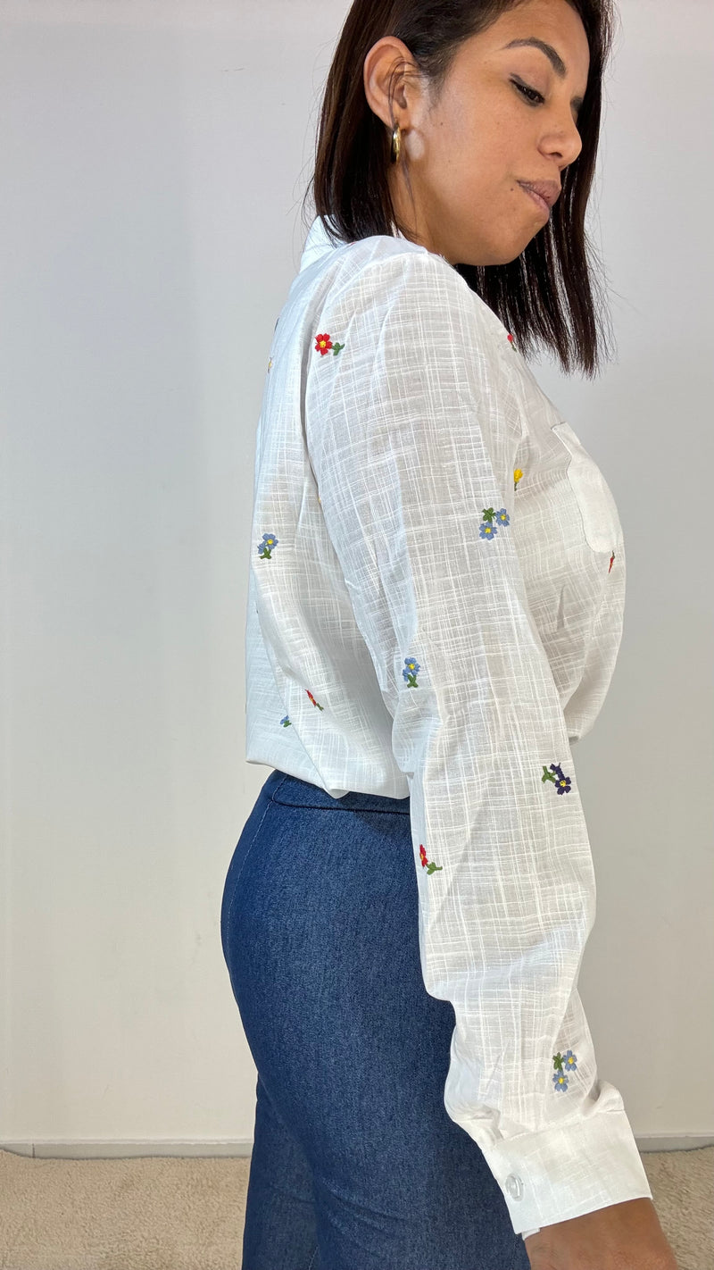 Camicia Ricami fiori