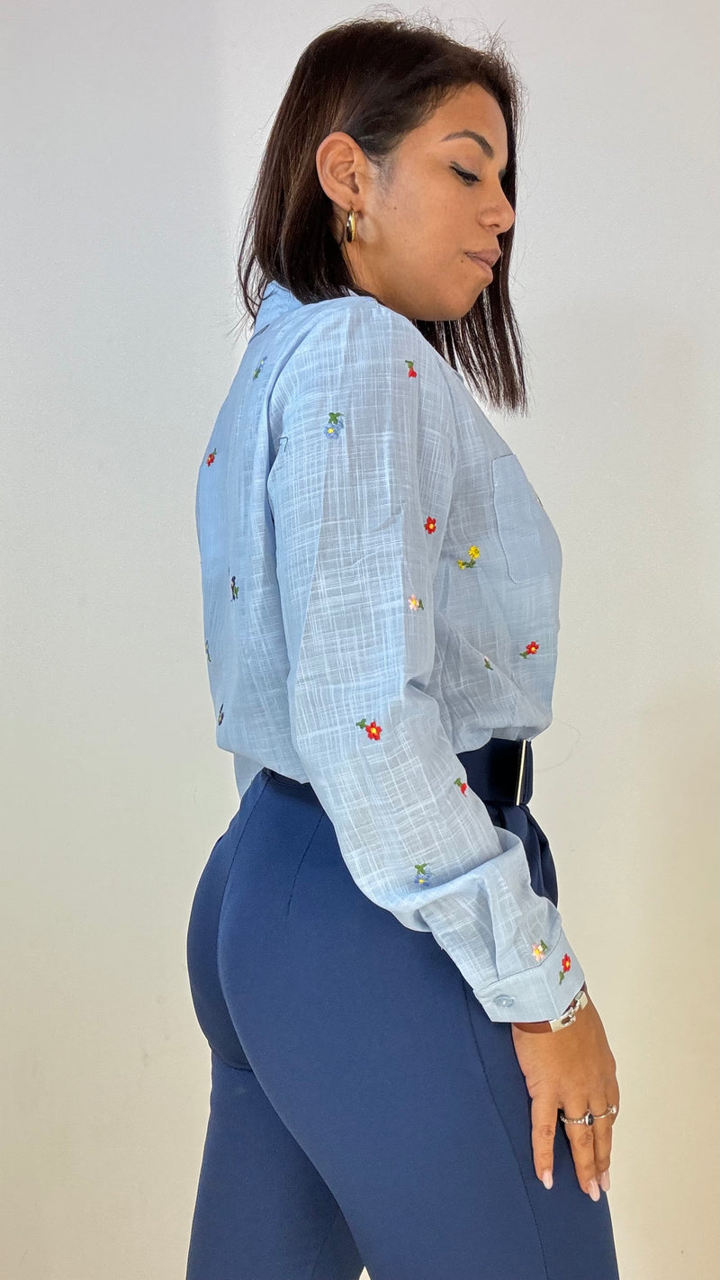 Camicia Ricami fiori