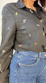 Camicia Ricami fiori