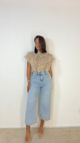 Jeans FlorealStrass