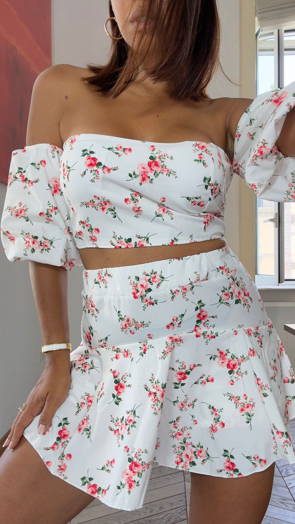 Top Fiori White