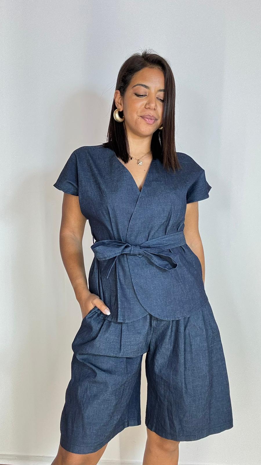 Coordinato Bermuda Denim