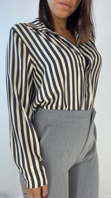 Camicia Satin Righe