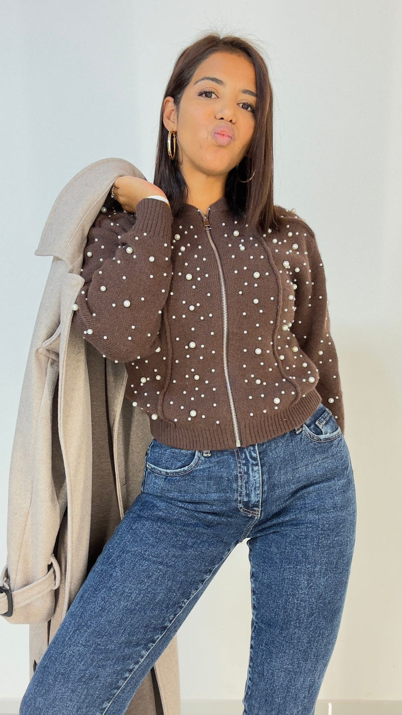Pull zip perle