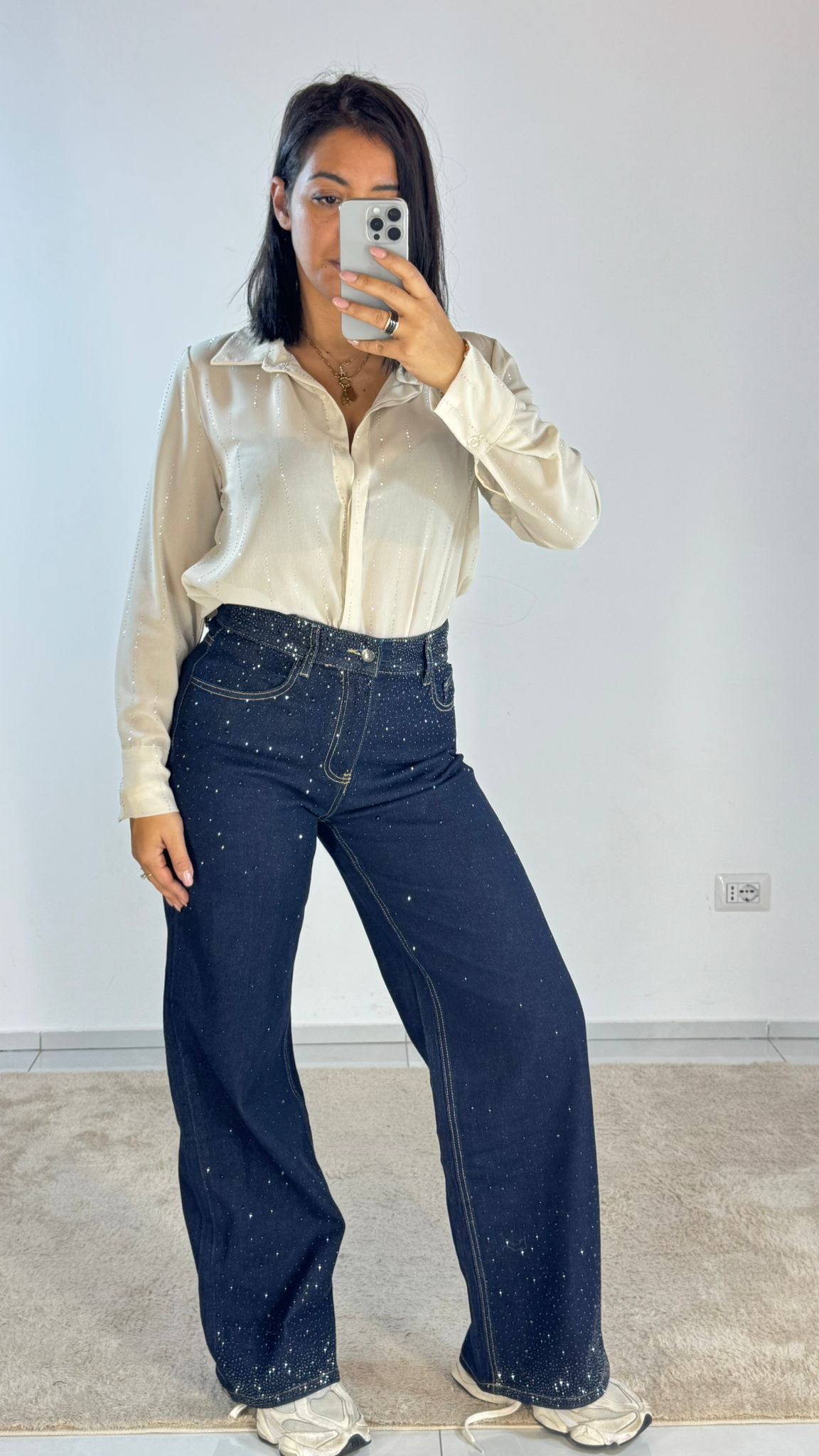 Jeans Wide Shine 3960