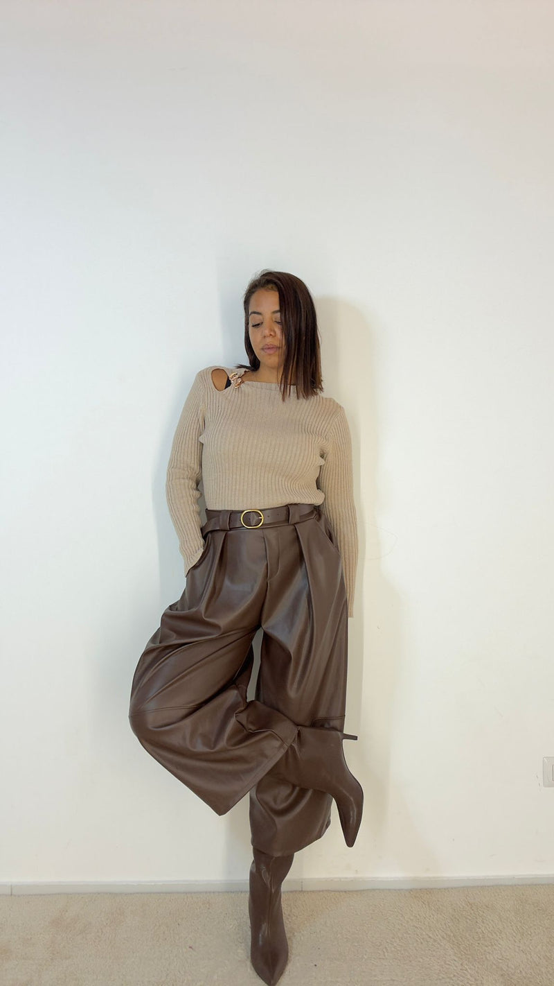 Stivali Ecopelle Choco