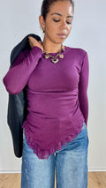 maglia viscosa pizzo